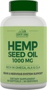 ΧΩΡΑ FARMS Λάδι κάνναβης 1000mg, πλούσιο σε Ωμέγα, ALA και GLA, ανοσοποιητική υποστήριξη, 90 κόμης