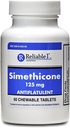 Reliable 1 Simethicone 125 mg Anti-Gas 60 Peppermint Tablets (1 Bottle)