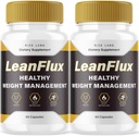 rize labs (2 Pack) LeanFlux - Lean Flux Βάρος Απώλεια για την αύξηση των επιπέδων των ΒΔΤ, Leanflux Κριτικές Μη-GMO εύκολο να καταπιούν χάπια συμπλήρωμα, Κερδίστε καφέ λιπαρή εγκαύματα ιστού (120 κάψουλες)