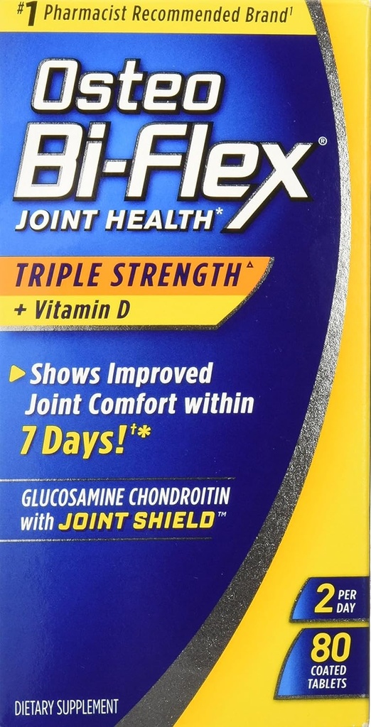 Osteo BiFlex τριπλή δύναμη Glucosamine Chondroitin Joint Shield με βιταμίνη D, 80 Count