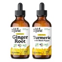 Άγρια & οργανικά Ginger Βάμμα 4 fl oz & Turmeric Βάμμα 4 fl oz
