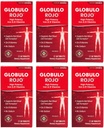 Globulo Rojo Iron Supplement - χάπια συμπλήρωμα διατροφής με υψηλή δραστικότητα Σιδήρου & Β Βιταμίνες, 60 δισκία - 6 συσκευασίες