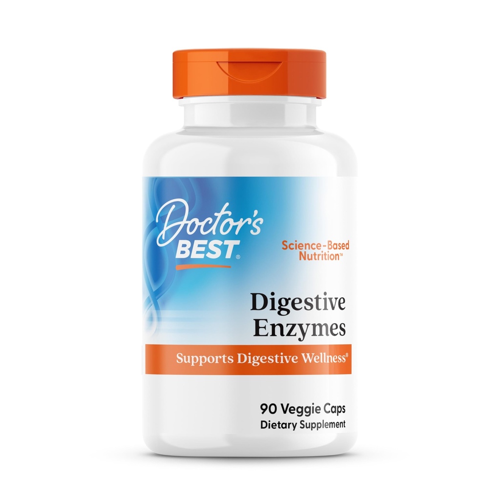 Γιατροί Best Digestive Ένζυμα, Υποστηρίζει Digestive Wellness, Μη ΓΤΟ, Χορτοφαγικά 90 Καπέλα λαχανικών