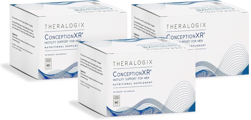 Theralogix ConceptionXR φόρμουλα υποστήριξης κινητικότητας - Ανδρικές προκαταλήψεις Βιταμίνες για την υποστήριξη γονιμότητας - Ανδρική γονιμότητα συμπληρώματα για το σπέρμα υγεία* - NSF Certified, 360 Count (90-Day Supply)