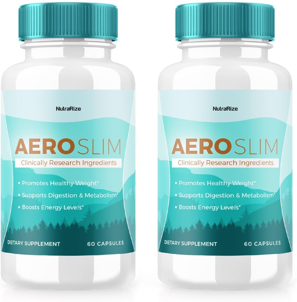 (2 Συσκευασία) AeroSlim Κάψουλες - AeroSlim Συμπλήρωμα Διατροφής για Σύνθετη Υγεία Βάρος, Μέγιστη Δύναμη Όλα-Φυσικά Χάπια για Στόχευση Λίπος κοιλιάς, Φόρμουλα Διαχείρισης Βάρος, Aero Slim (120 Κάψουλες)