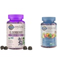 Garden of Life Organics Gummys Elderberry Gummies for Adults & Kids - Συμπλήρωμα Ανοσοποιητικής Υποστήριξης με Βιολογικά Φρούτα & Βιολογικά Ανδρικές Βιταμίνες Gummy Multi Berry, 120 Count