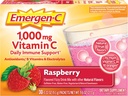 Emergen-C 1000mg σκόνη βιταμίνης C, με αντιοξειδωτικά, βιταμίνες Β και ηλεκτρολύτες, συμπληρώματα ανοσίας για την υποστήριξη του ανοσοποιητικού, Caffeine Free Fizzy Drink Mix, Raspberry Flavor - 30 Count/1 Μήνας προσφοράς