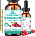 Cortisol Detox για γυναίκες & άνδρες w. Super Calm 16-σε-1 Μαγνήσιο, Θεανίνη, Ashwagandha, St Johns Wort, Lemon Balm, Cortisol Wellness Υγρές σταγόνες για ισορροπημένη κορτιζόλη, Harmone Ισορροπημένη & Χαλάρωση