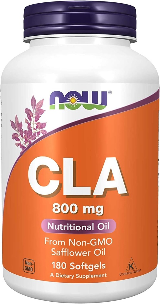 NOW CLA (CONJUGATED LINOLEIC ACID) 800 MG - 180 SOFTGELS