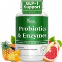 GLP-1 Supplement for Weight Loss Women & Men, Akkermansia Probiotic & Berberine, Digestive Enzymes, Prebiotics | Gut Health, Bloating Relief, Non-GMO, Made in USA, 30 Day Supply