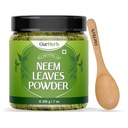 Pure Neem Φύλλα σκόνης Φυσική λύση για σπυρί-δωρεάν σαφές δέρμα & Silky μαλλιά, Ιδανικό για πακέτα προσώπου, περιποίηση μαλλιών, και υποστήριξη χρωματισμού με ξύλινο κουτάλι – 200g 