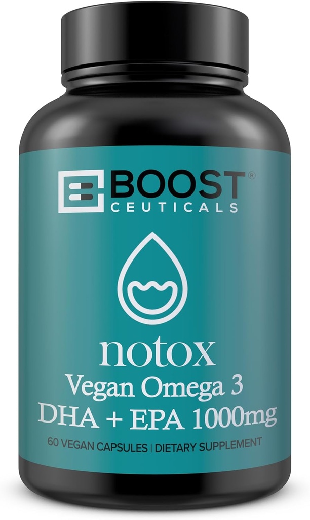 BoostCeuticals Vegan Omega 3 1000mg Φυτικά Άλγα Ωμέγα Όχι Stearates Μη GMO Χωρίς γλουτένη 