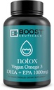 BoostCeuticals Vegan Omega 3 1000mg Φυτικά Άλγα Ωμέγα Όχι Stearates Μη GMO Χωρίς γλουτένη 