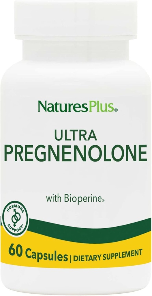 NaturesPlus Ultra Pregnenolone - 60 Capsules - Promotes Overall Well-Being, Immune Support & Cognitive Function - 60 Servings
