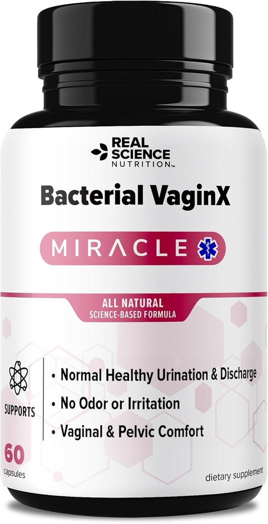 Προσφέρει βακτηριακό VaginX θαύμα - Nitric Oxide Enhanced Formated for Women Κολπική Υγεία & pH Balance Complex, Φυσική θεραπεία BV & μόλυνση της ζύμης, 60 κάψουλες