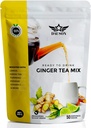 Ginger Lemon Herbal Tea Powder – Αναζωογονητικό μείγμα με Licorice, Turmeric, Decaf Green Tea, Βιταμίνη C – Χωρίς καφεΐνη, Vegan, Gut-Friendly Detox Tea – 50 Μερίδες