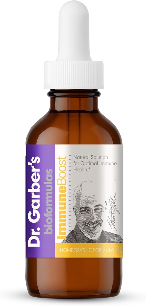 Natural Solutions Dr. Garber's Immune Boost Health Στοματικές σταγόνες - Gemmotherapy Υγρό συμπλήρωμα για την ενίσχυση της ανοσίας, υποστήριξη ανοσοποιητικού συστήματος, αύξηση της αντίστασης, & περιέχει αντιοξειδωτικά - 60ml