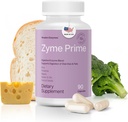 Houston Enzymes - Zyme Prime - 90 Κάψουλες - Digestive Enzymes Γυναίκες & Άνδρες Ένζυμο, Διέγερση για Καρβίδια, Λιπαρά & Πρωτεΐνη Ανάλυση, Βοηθά τις δυσανεξία, Μπλόφα & Αέριο, Συμπλήρωμα για την Υγεία Digestive