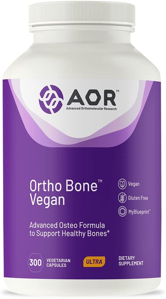 AOR, Ortho Bone Vegan, Osteo Formula για την υποστήριξη υγιή οστά, 300 κάψουλες (60 εξυπηρετούν)