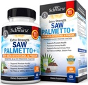 Πριόνι Palmetto για τους άνδρες με Pygeum Bark Extract και Beta-Sitosterol - Υποστηρίζει Prostate Υγεία και υγιής λειτουργία του προστάτη - προωθεί την υγεία των ούρων και τη φυσιολογική ροή των ούρων - χωρίς γλουτένη GMO 60 Ct