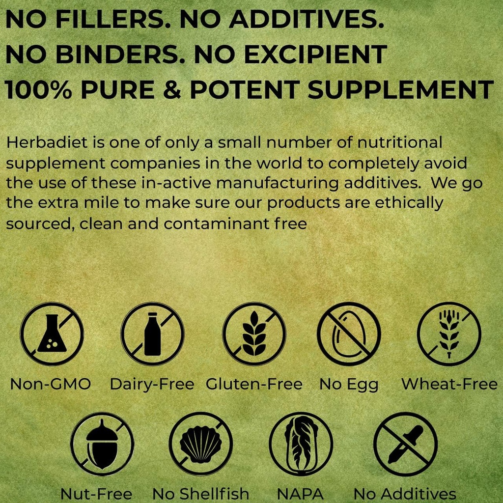 Herbadiet Bamboo Extract Powder | Supports Healthy Skin, Hair & Nails | Natural Hair Supplement with 70% Silica (50 gram / 1.76 oz)