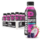 Protein2o Ενυδάτωση Ποτό - 2-σε-1 Liquid Clear Whey Protein Isolate and Electrolyte Drink - 15g Πρωτεΐνη, Βιταμίνες B5, B6 - Μετά την προπόνηση Ανάκτηση - 16.9 Fl Oz - 12 Count Dragon fruit Blackberry