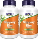 NOW Slippery Elm 400mg 100 Κάψουλες (πακέτο του 2)