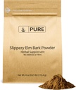 Αμιγώς πρωτότυπα συστατικά Slippery ELM σκόνη (4oz) καθαρό & φυσικό, Vegan, χωρίς γλουτένη