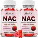 NAC Gummies for Kids & Adults, N Acetyl Cysteine 1000mg συμπλήρωμα NAC για Αντιοξειδωτικά & Ανοσολογική Υποστήριξη, Υγεία Πνεύμονα & Συκώτι, Βατόμουρο Γεύσεις 120 Count