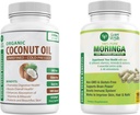 Organic Coconut Oil Capsules and Moringa Capsules Bundle!