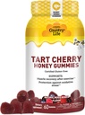 Country Life® Tart Cherry Honey Gummies - Μη ΓΤΟ - Πιστοποιημένα Χωρίς Γλουτένη - Πιστοποιημένα Χορτοφαγικά από την AVA –για την υποστήριξη της αποκατάστασης μυών μετά την άσκηση***