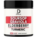 11in1 κάψουλες Graviola Soursop - Αναμειγνύονται με elderberry, Turmeric, Ginger, Milk Thistle, Cranberry & More - Υποστήριξη θετικής διάθεσης, ανοσοποιητικού συστήματος και διαχείρισης σώματος