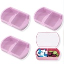 4PCS Μικρό Χάπια Υπόθεση Ταξιδιωτικό Χάπια Κουτί Χαριτωμένο Χάπια Διοργανωτής για την Αγορά Φορητό Καθημερινή Ιατρική Διοργανωτής 2 Διαμέρισμα Χάπια Κάτοχος για Βιταμίνες, Ιχθυέλαιο, Συμπληρώματα