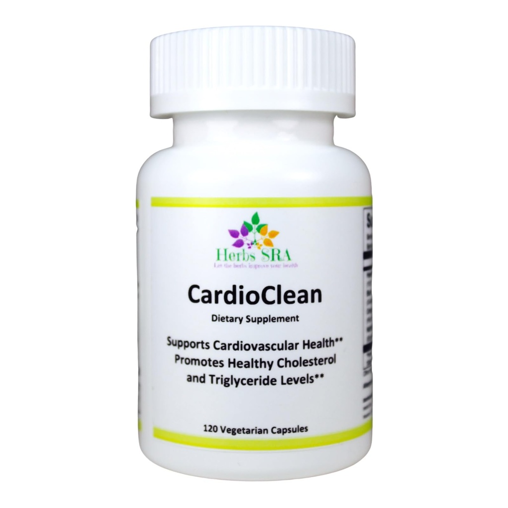 CARDIOCLEAN Βέλτιστη καρδιοαγγειακή υποστήριξη - συμπλήρωμα υγείας της καρδιάς με φυσικά συστατικά, υποστηρίζει την κυκλοφορία της ροής του αίματος, Made in USA