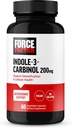 FORCE FACTOR Indole 3 Carbinol 200mg Detox και αντιοξειδωτικό συμπλήρωμα, Detox για άνδρες και γυναίκες με αντιοξειδωτικά, Κλινική Σπουδασμένη δόση, Vegan, Όχι Ζελατίνη, 60 κάψουλες