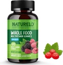 NATURELO Ολόκληρα τρόφιμα Βιταμίνη Gummies για ενήλικες - Μασώμενο Gummy Πολυβιταμίνη για άνδρες & γυναίκες - 120 Vegan Gummies