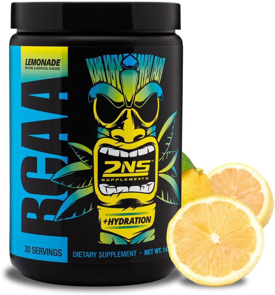 2nd Nature Supplements – BCAA Lemonade, 30 Servings, 14.4 Oz – 9 G Branched Chain Amino Acids – Supports Muscle Growth, Recovery & Endurance – Replenishes Electrolytes – No Sugars or Colors Added