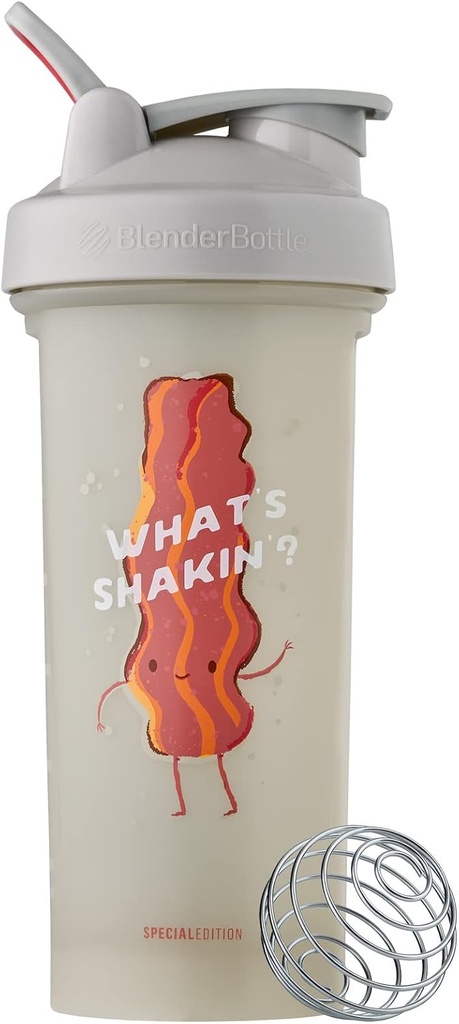BlenderBottle Ακριβώς για Fun Classic V2 Shaker μπουκάλι Ιδανικό για τις πρωτεΐνες Shakes και προ προπόνηση, 28-Ounce, What's Shakin'