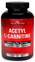 Θεϊκές κάψουλες Acetyl L-καρνιτίνης 1200mg ανά υπηρεσία - L συμπλήρωμα καρνιτίνης 120 κάψουλες χορτοφάγων