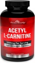 Divine Bounty Acetyl L-Carnitine Capsules 1200mg Per Serving - L Carnitine Supplement 120 Vegetarian Capsules