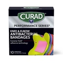 CURAD Performance Series IRONMAN Αντιβακτηριδιακά συγκροτήματα, Extreme Hold Αυτοσυγκολλητική τεχνολογία, γόνατο & αγκώνα 3 ίντσες x 3 ίντσες, 10 κόμης, Ιδανικός για περικοπές, scrapes, Αθλητισμός, και Ενεργός τρόπος ζωής