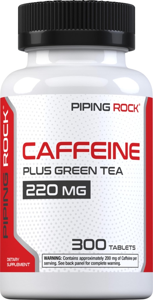 Piping Rock χάπια καφεΐνης 220mg 