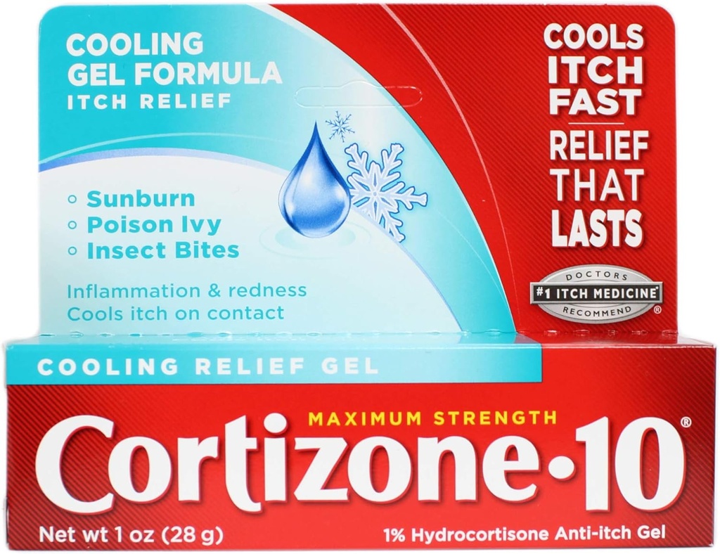 Cortizone-10 Ανακούφιση ψύξης Anti-Itch Gel 1 oz