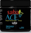 Saba ACE G2- Θερμογόνος καύση ενέργειας, προ προπόνηση, Μεταβολισμός, Εστίαση, συγκέντρωση, με Capsimax, CarnoSyn, BioPerine, Πράσινο εκχύλισμα φύλλων τσαγιού, για άνδρες & γυναίκες -60 κάψουλες