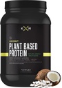 KompleX Nutrition Plant Based Protein Powder (25 Servings) - Coconut Flavored Natural, Vegan, Zero Sugar, Low Fat, Non GMO Dietary Supplement Made from 29 Natural Greens & Fruits