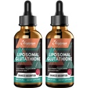 2000MG Liposomal Glutathione Liquid Drops, Εξαιρετικά Υψηλή Απορρόφηση, Φυσική Αποτοξίνωση, Ανοσοποιητικό Σύστημα & Δέρμα Supprot*, L-Γλουταθειόνη, Βιταμίνη C & Υαλουρονικό Οξύ, Κάψουλες Εναλλακτική, 4.05 OZ