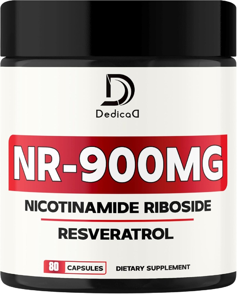 NAD Nicotinamide Riboside Resveratrol 900mg Plus Resveratrol 100MG - Κυτταρική παραγωγή & αποκατάσταση, γήρανση Καλά, συνολική ζωτικότητα - 80 κάψουλες