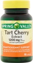 Spring Valley Tart Cherry Extract για κοινή υγεία, 1200 Mg, 90 κάψουλες
