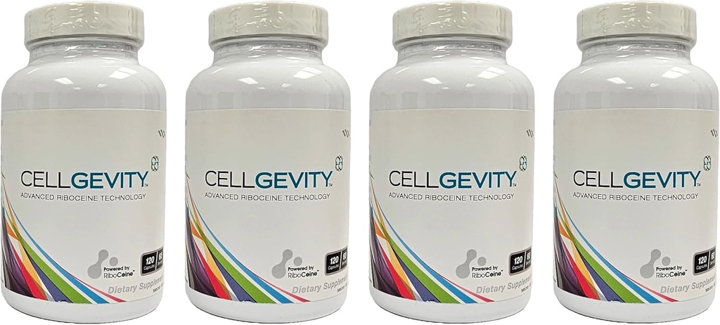 Max International Advanced Glutathione Support with RiboCeine & Antioxidants | 120 Capsules | 4 Pack | 120-Day Supply | Supports Cellular Health | Gluten & Melamine Free