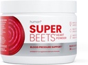 HumanN SuperBeets Beet Root Powder - Μη GMO Beetroot Superfood - Συμπλήρωμα οξειδίου του αζώτου για την υγεία της καρδιάς, την κυκλοφορία και την πίεση του αίματος Υποστήριξη - Μαύρο κερασάκι, 30 εξυπηρετούν